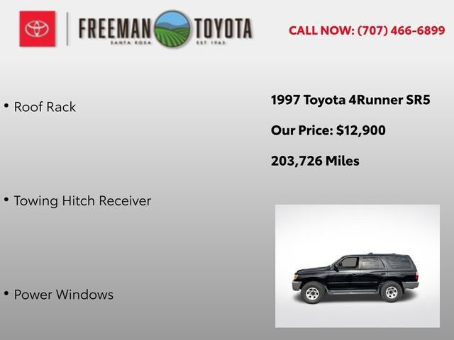 1997 Toyota 4Runner 4dr SR5 3.4L Auto 4WD