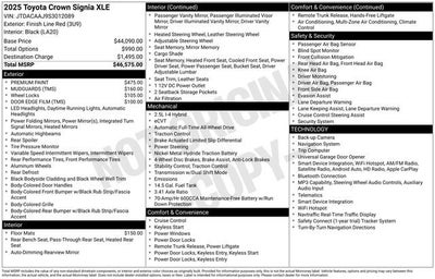 2025 Toyota Crown Signia XLE AWD