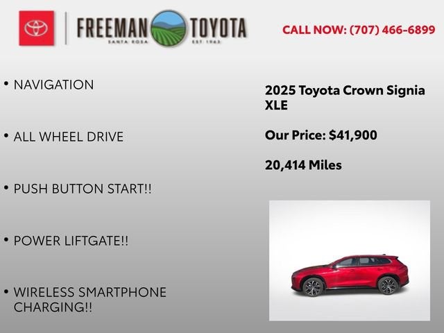 2025 Toyota Crown Signia XLE AWD