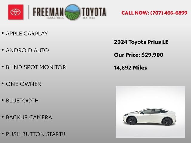 2024 Toyota Prius LE