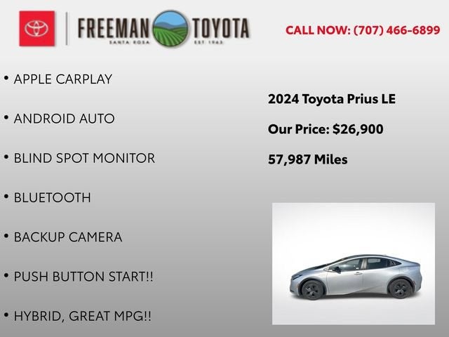 2024 Toyota Prius LE