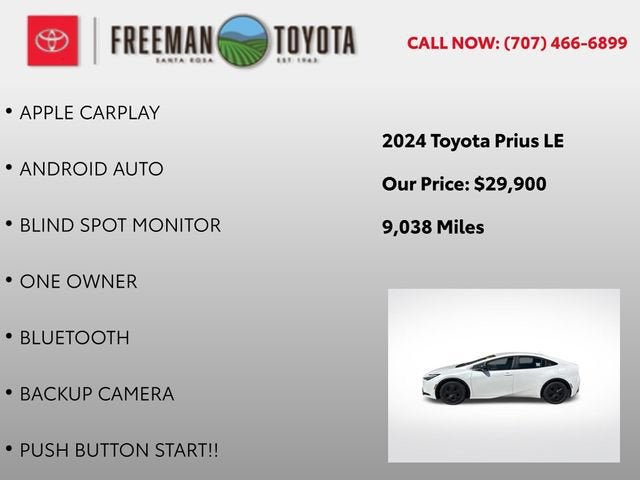2024 Toyota Prius LE