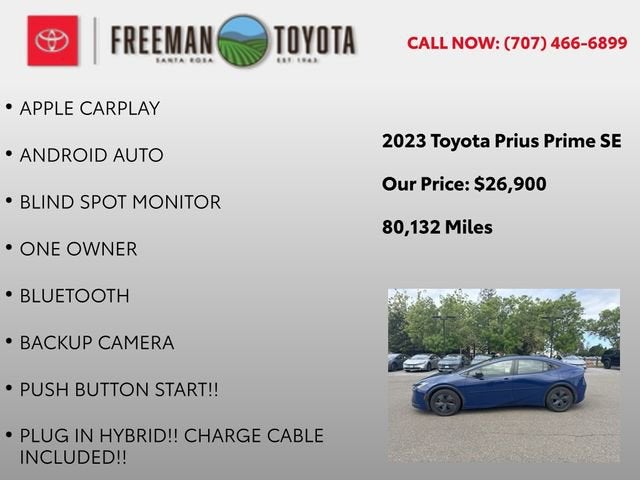 2023 Toyota Prius Prime SE