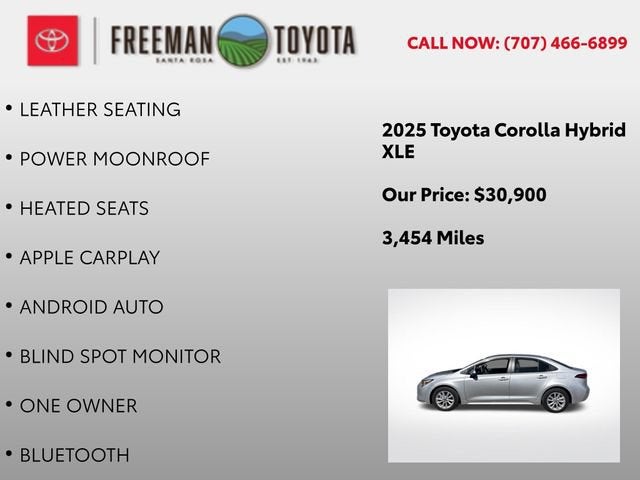 2025 Toyota Corolla Hybrid LE FWD