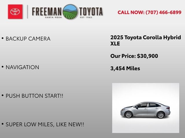 2025 Toyota Corolla Hybrid LE FWD