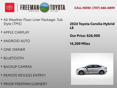 2024 Toyota Corolla Hybrid LE