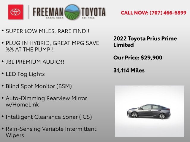 2022 Toyota Prius Prime Limited