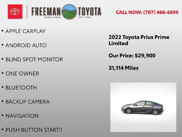 2022 Toyota Prius Prime Limited