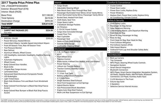 2017 Toyota Prius Prime Plus