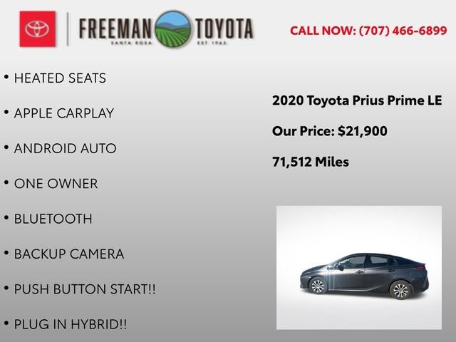 2020 Toyota Prius Prime LE