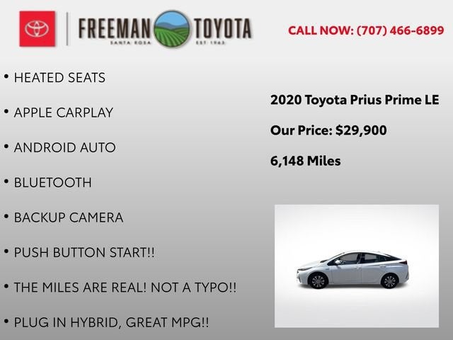 2020 Toyota Prius Prime LE