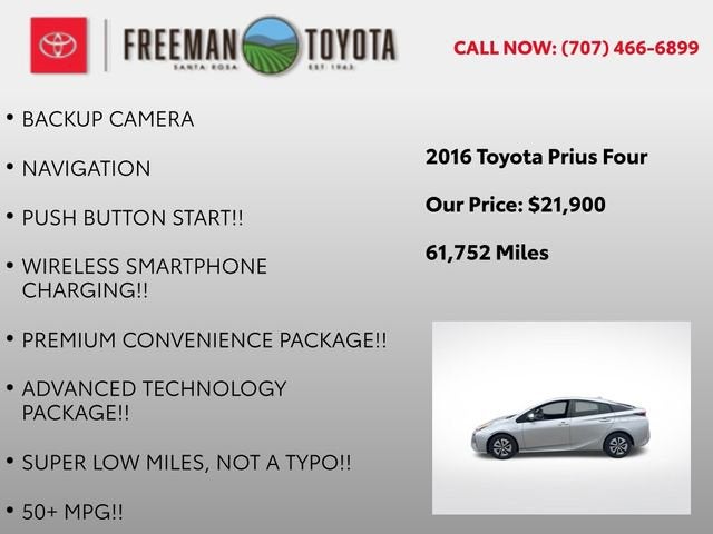 2016 Toyota Prius 5dr HB Four