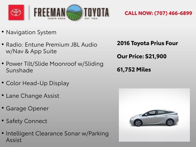 2016 Toyota Prius 5dr HB Four
