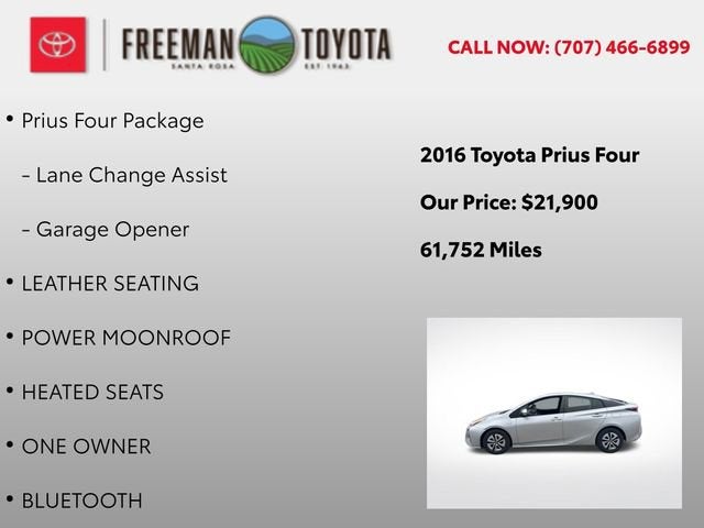 2016 Toyota Prius 5dr HB Four