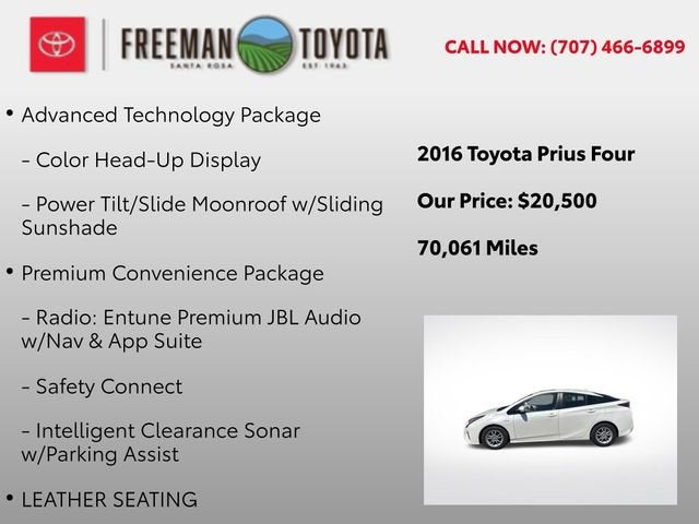 2016 Toyota Prius 5dr HB Four
