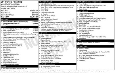 2018 Toyota Prius Two