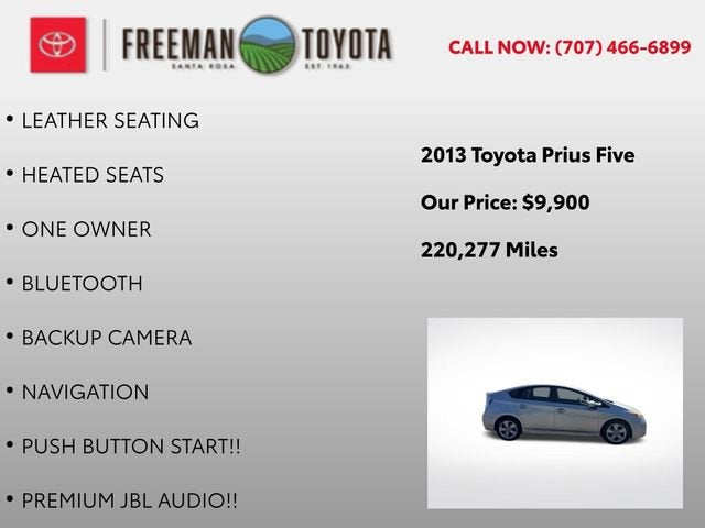 2013 Toyota Prius 5dr HB Five