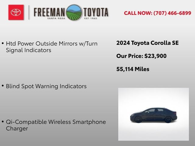 2024 Toyota Corolla SE CVT