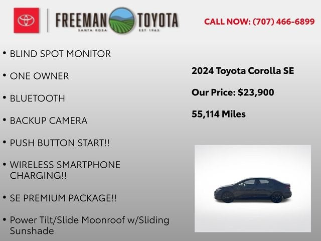 2024 Toyota Corolla SE CVT