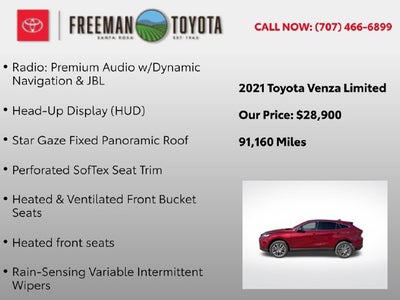 2021 Toyota Venza Limited AWD
