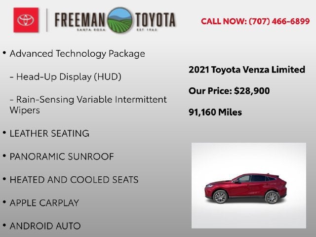2021 Toyota Venza Limited AWD