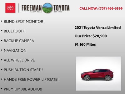 2021 Toyota Venza Limited AWD