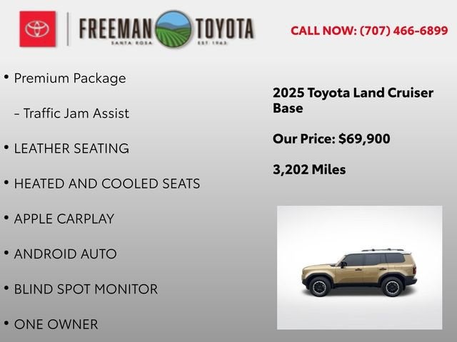 2025 Toyota Land Cruiser 4WD