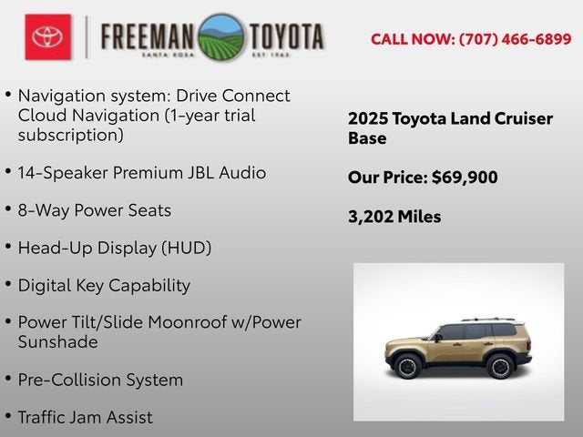 2025 Toyota Land Cruiser 4WD