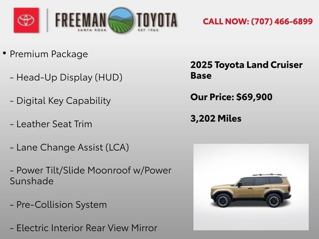 2025 Toyota Land Cruiser 4WD