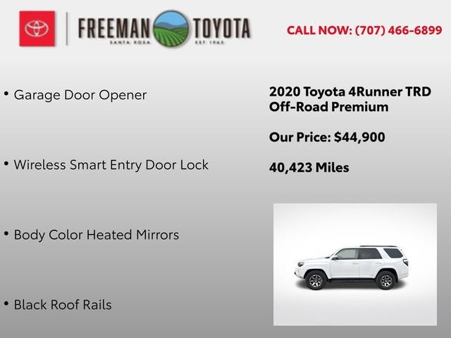 2020 Toyota 4Runner TRD Off Road Premium 4WD
