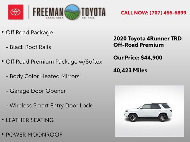 2020 Toyota 4Runner TRD Off Road Premium 4WD