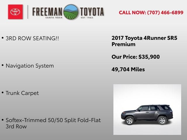 2017 Toyota 4Runner SR5 Premium 4WD