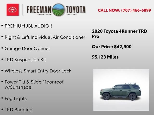 2020 Toyota 4Runner SR5 4WD