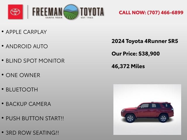 2024 Toyota 4Runner SR5 2WD