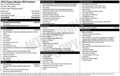 2022 Toyota 4Runner SR5 Premium 2WD