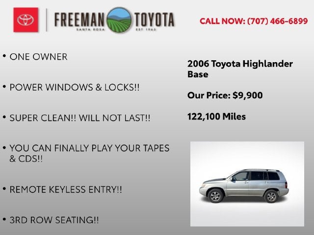 2006 Toyota Highlander 4dr 4-Cyl