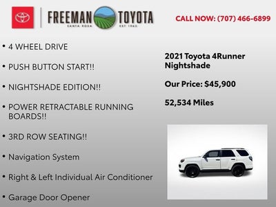 2021 Toyota 4Runner Nightshade 4WD
