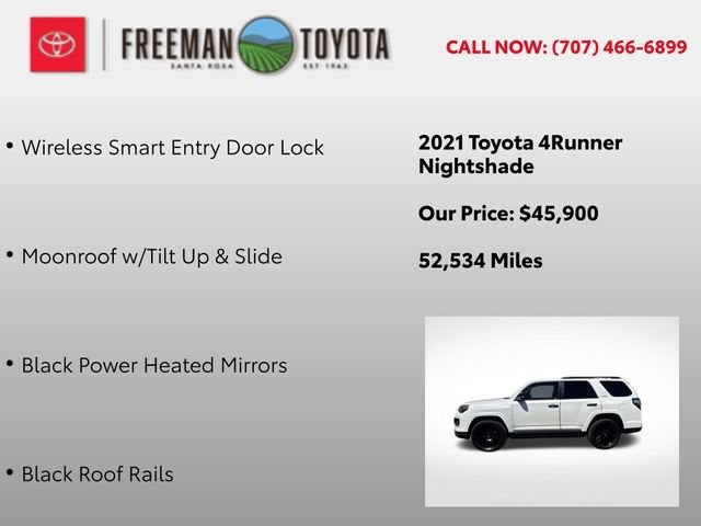 2021 Toyota 4Runner Nightshade 4WD
