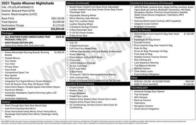 2021 Toyota 4Runner Nightshade 4WD