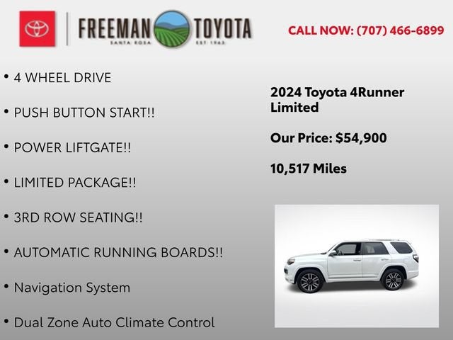2024 Toyota 4Runner Limited 4WD