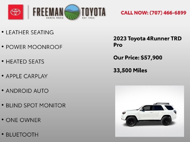 2023 Toyota 4Runner TRD Pro 4WD