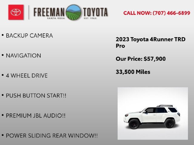 2023 Toyota 4Runner TRD Pro 4WD