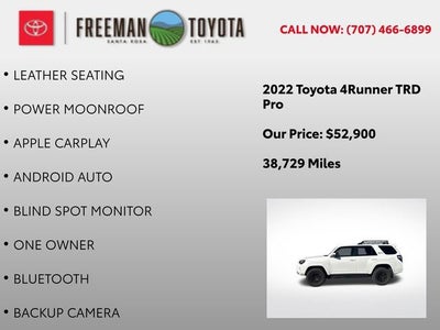 2022 Toyota 4Runner TRD Pro 4WD