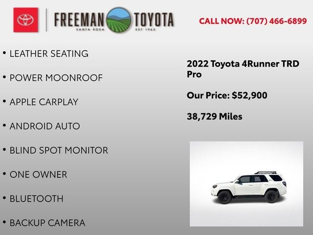 2022 Toyota 4Runner TRD Pro 4WD