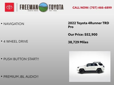 2022 Toyota 4Runner TRD Pro 4WD