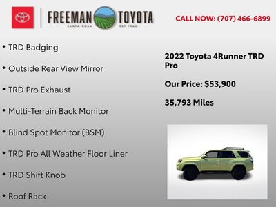 2022 Toyota 4Runner TRD Pro 4WD