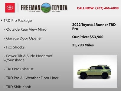 2022 Toyota 4Runner TRD Pro 4WD