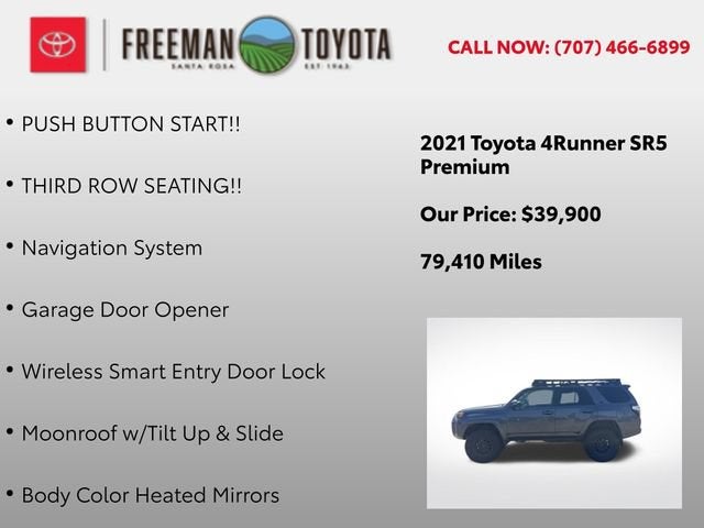 2021 Toyota 4Runner SR5 Premium 4WD