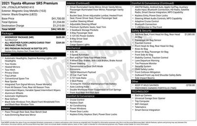 2021 Toyota 4Runner SR5 Premium 4WD