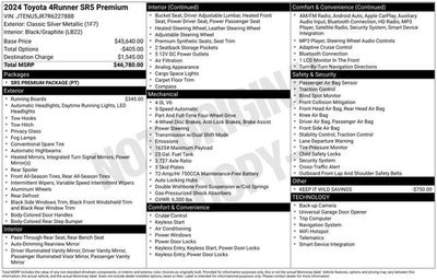 2024 Toyota 4Runner SR5 Premium 4WD